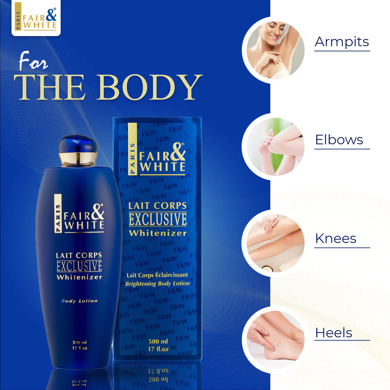 Fair And White Exclusive Brightening Body Lotion 500ml / 17.6 fl oz - Image 4