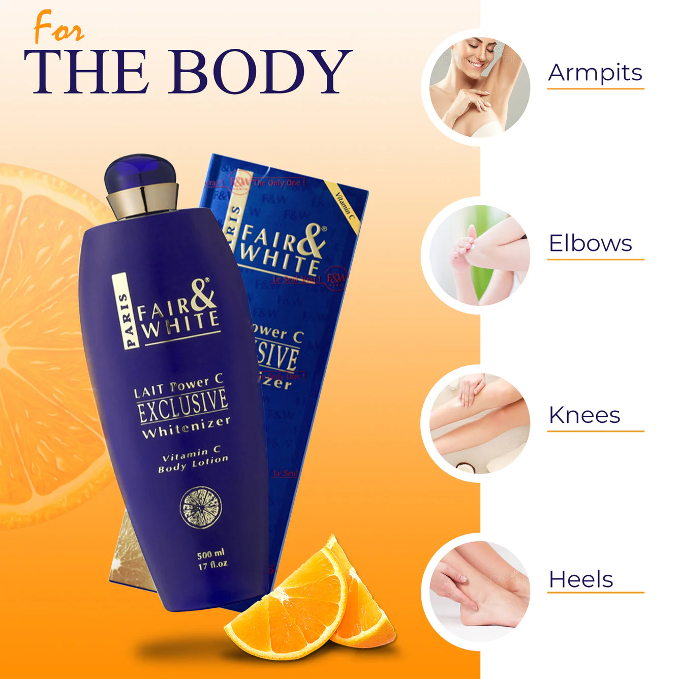 Fair And White Exclusive Brightening Body Lotion With Vitamin C 500ml / 17.6 fl oz - Image 3