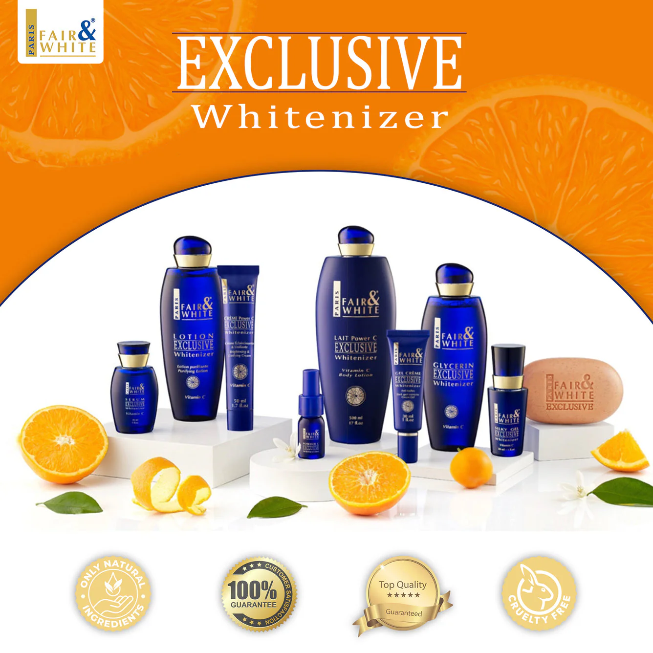 Fair And White Exclusive Brightening Gel Cream With Vitamin C 30ml / 1 fl oz - Image 6