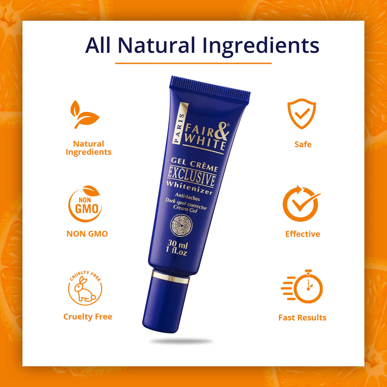 Fair And White Exclusive Brightening Gel Cream With Vitamin C 30ml / 1 fl oz - Image 7