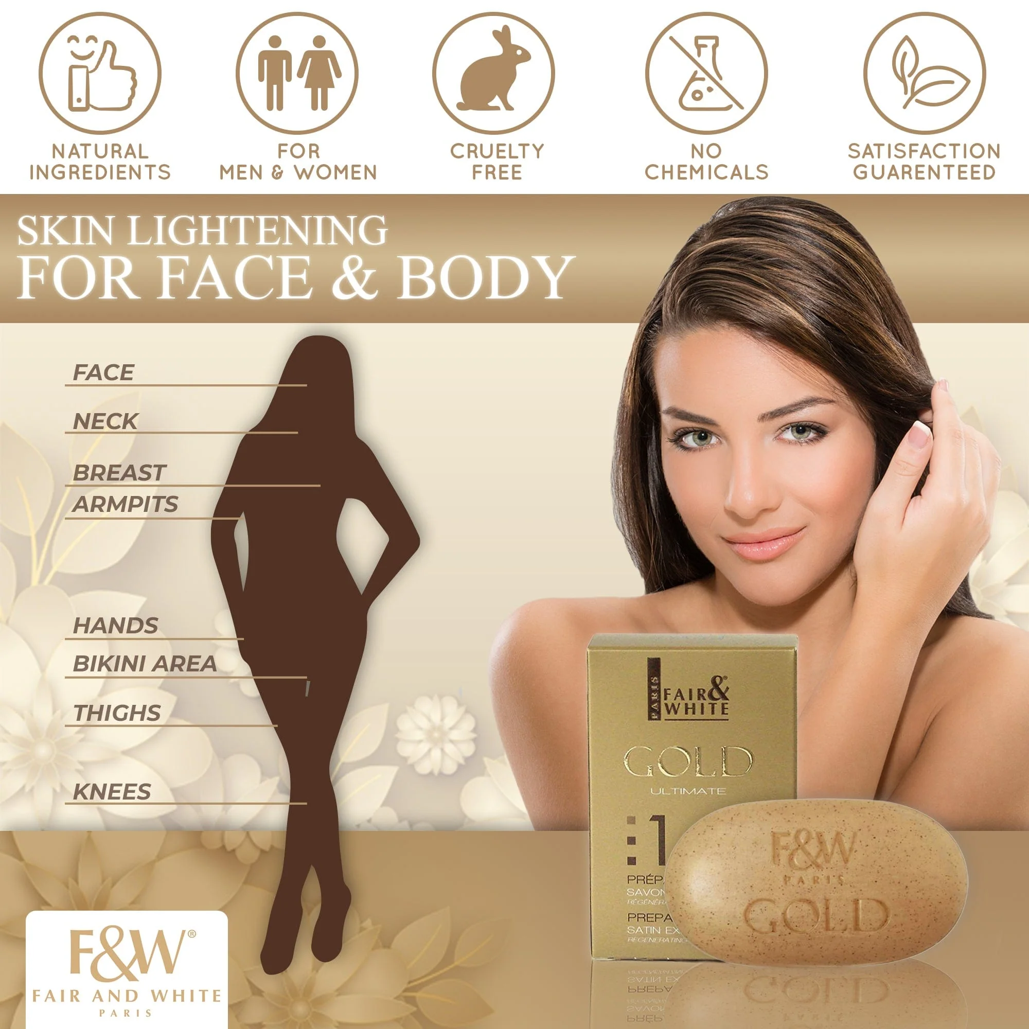 Gold :1 Argan Oil Exfoliating Bar Soap 200g - Image 4