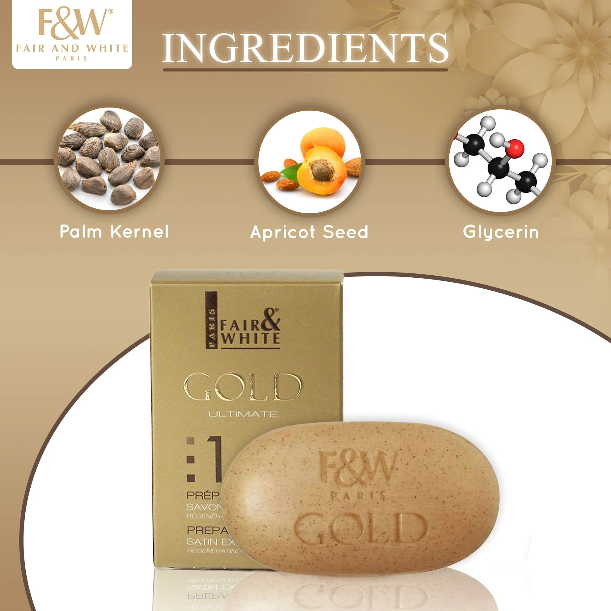 Gold :1 Argan Oil Exfoliating Bar Soap 200g - Image 6