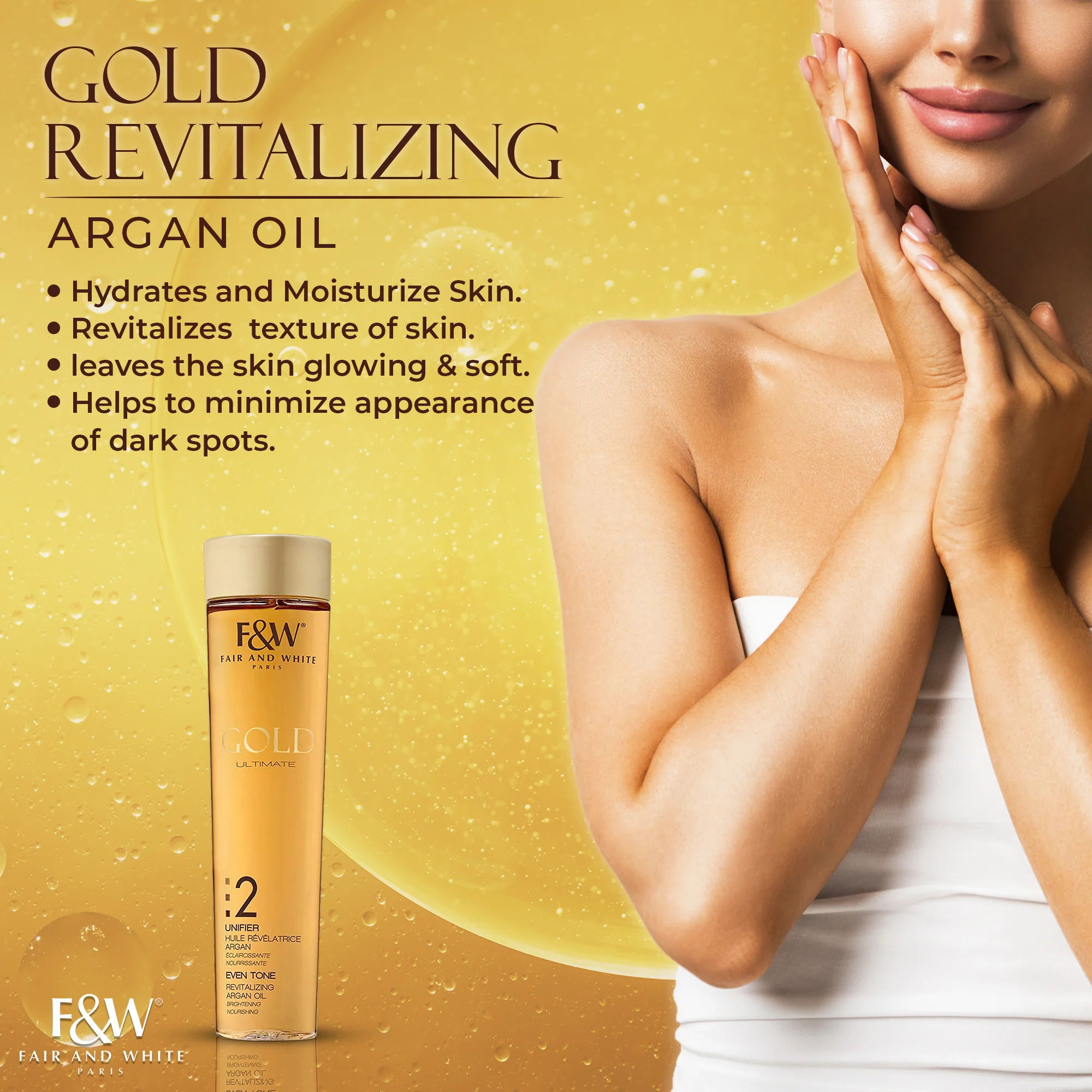 Gold :2 Revitalizing Argan Oil 200ml - Image 3