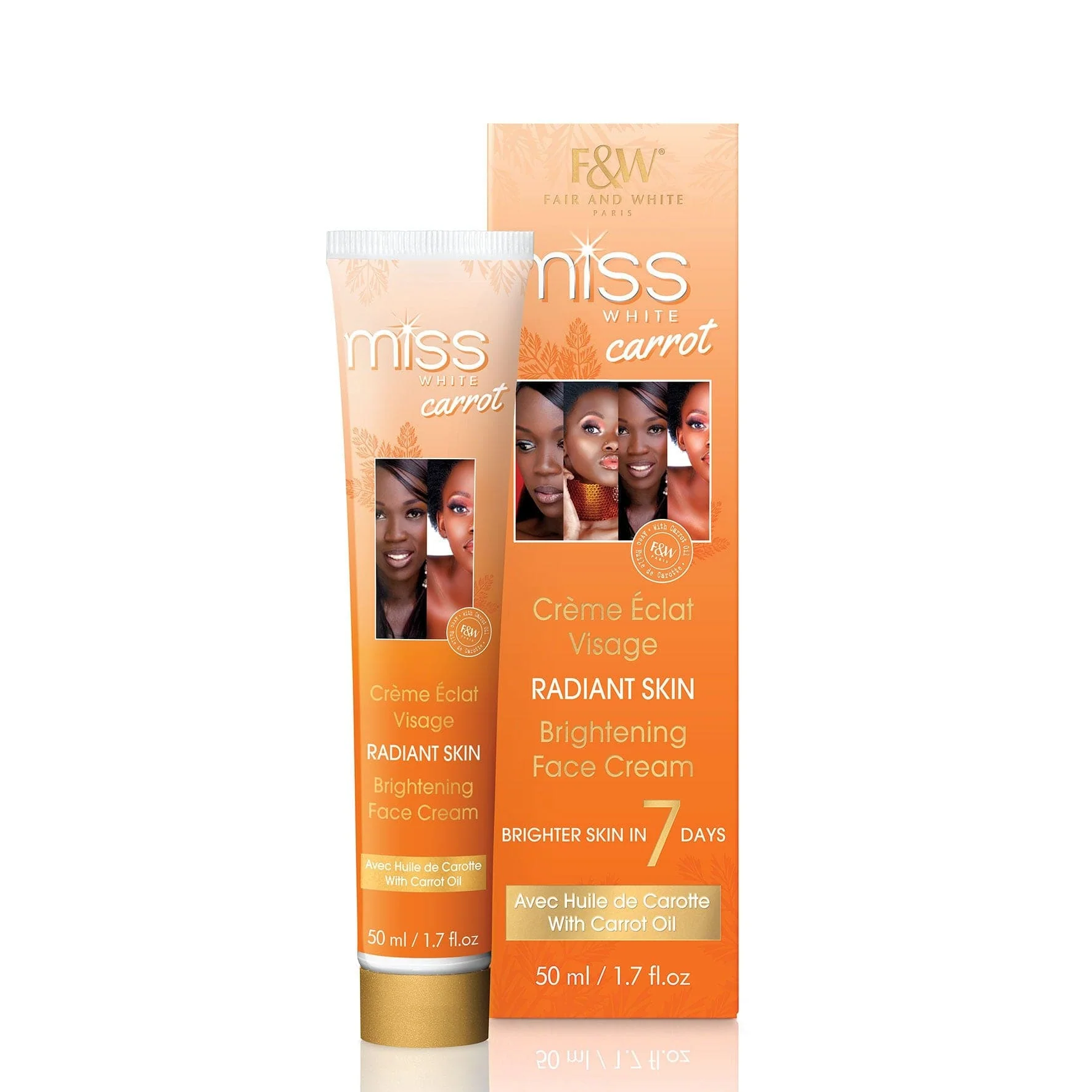 Fair and White Miss White Carrot Brightening Face Cream 50ml / 1.7 fl oz