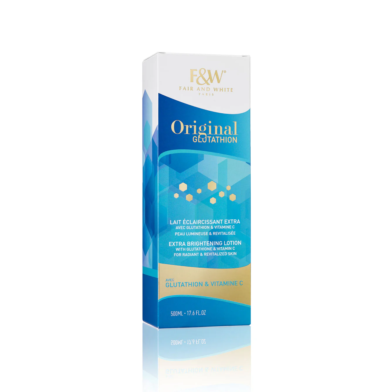 Fair And White Original Glutathion Extra Brightening Body Lotion 500ml / 17.6 fl oz - Image 3