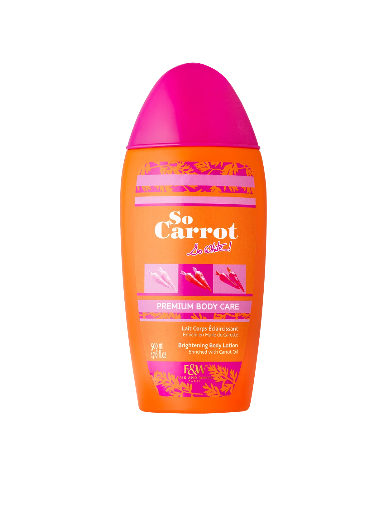 Fair And White So Carrot Brightening Body Lotion 500ml / 17.6 fl oz