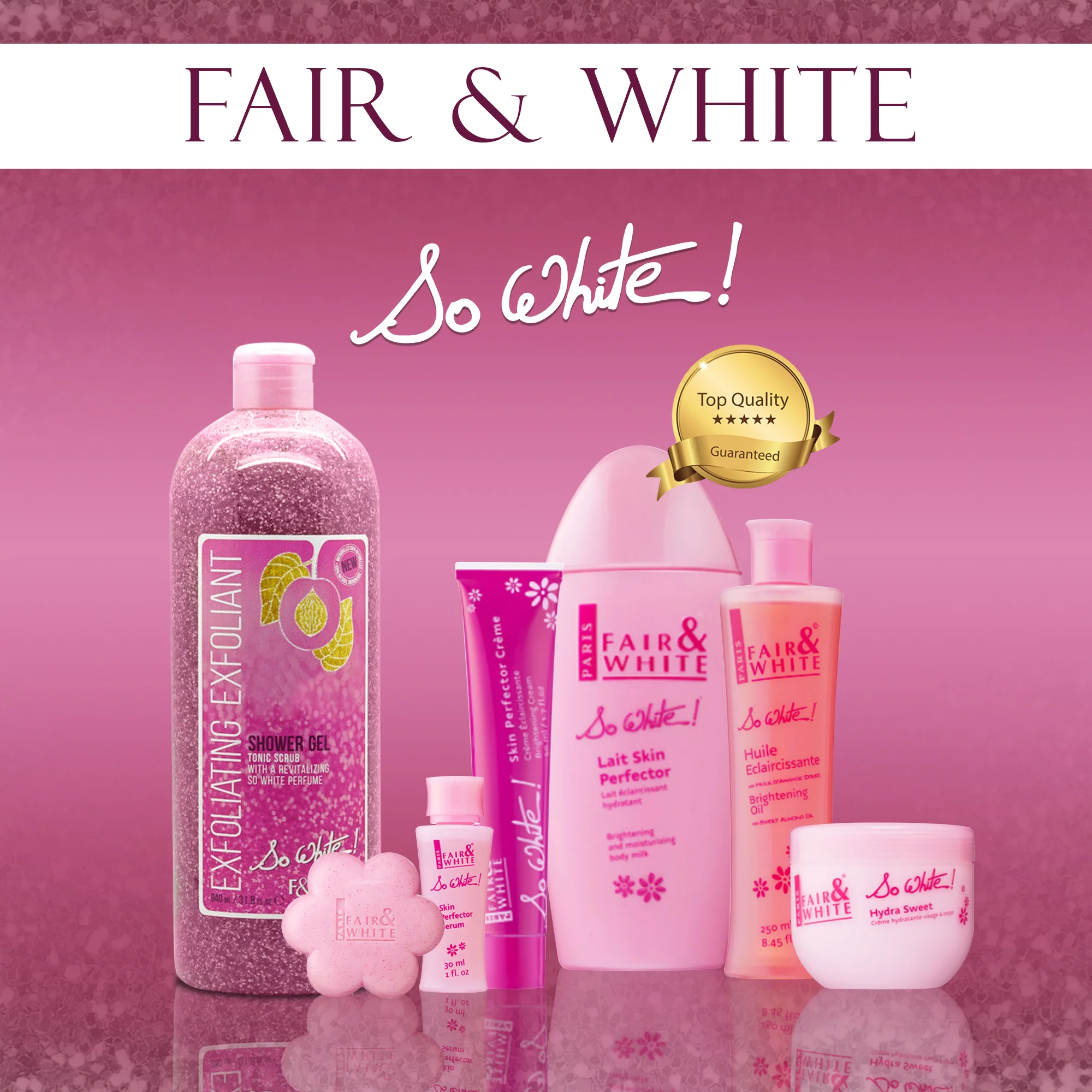 So White Exfoliating Shower Gel With Tonic Scrub 940ml - Image 6
