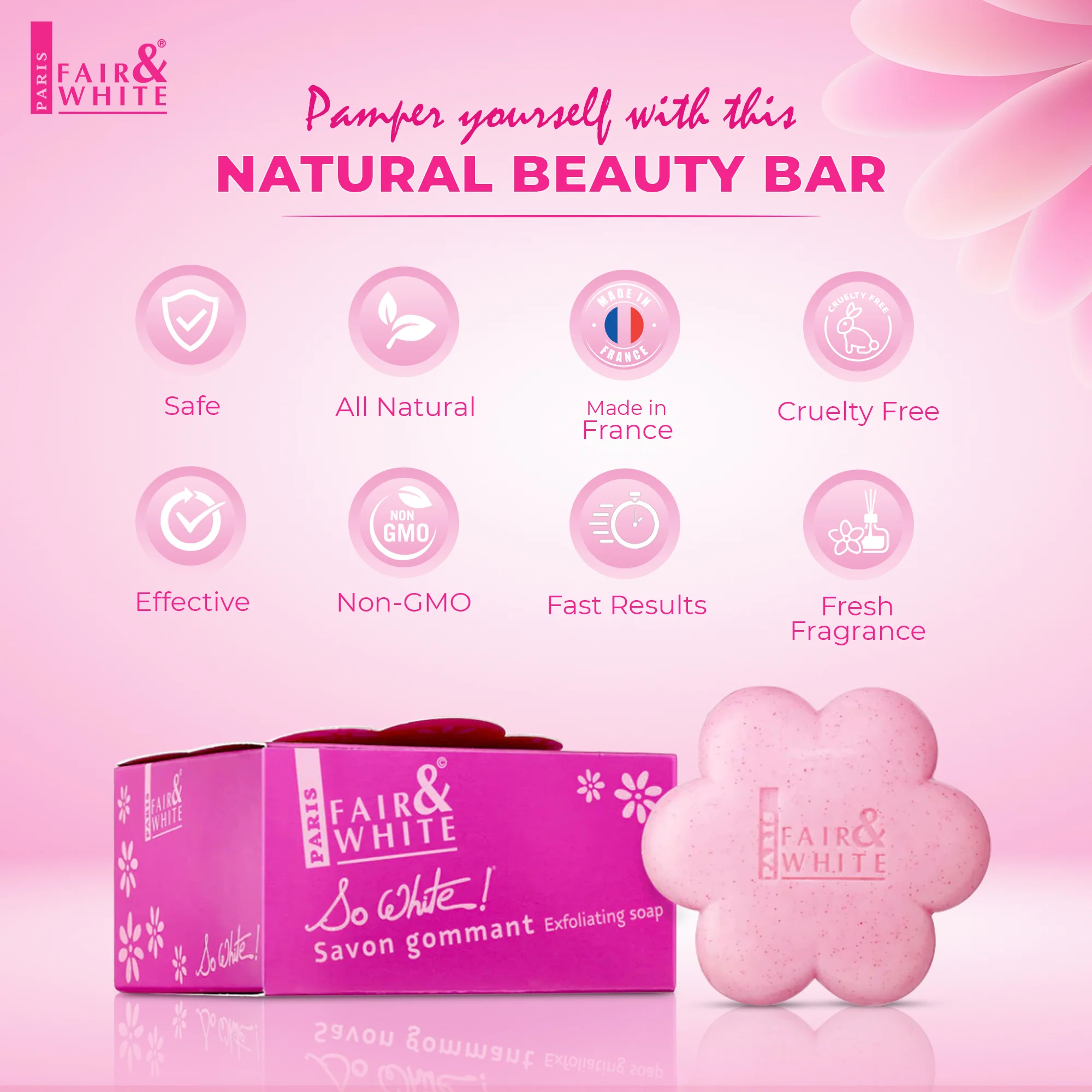 So White Exfoliating Soap Bar 200g - Image 9