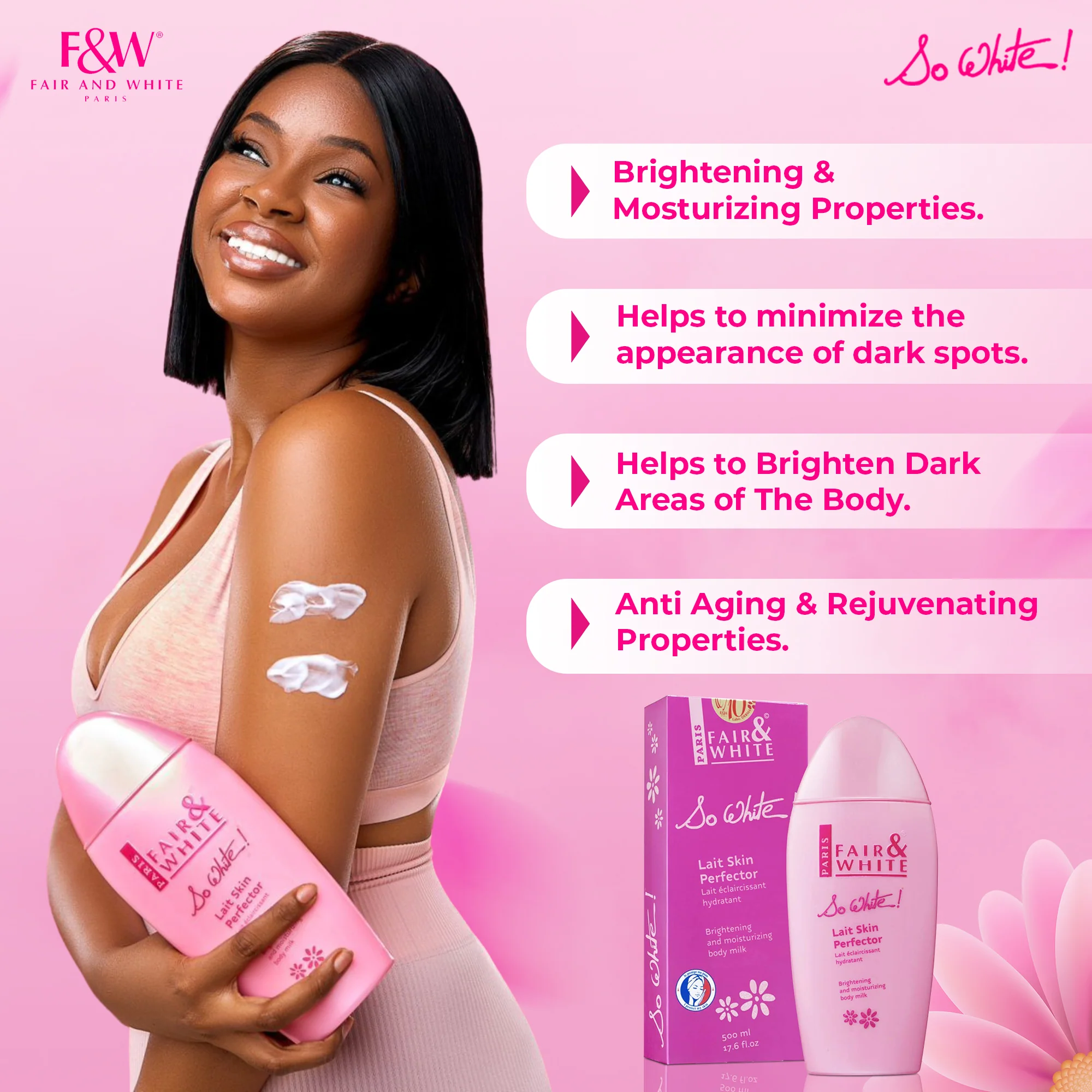 So White Skin Perfector Brightening Body Lotion 500ml - Image 3